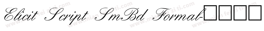 Elicit Script SmBd Formal字体转换